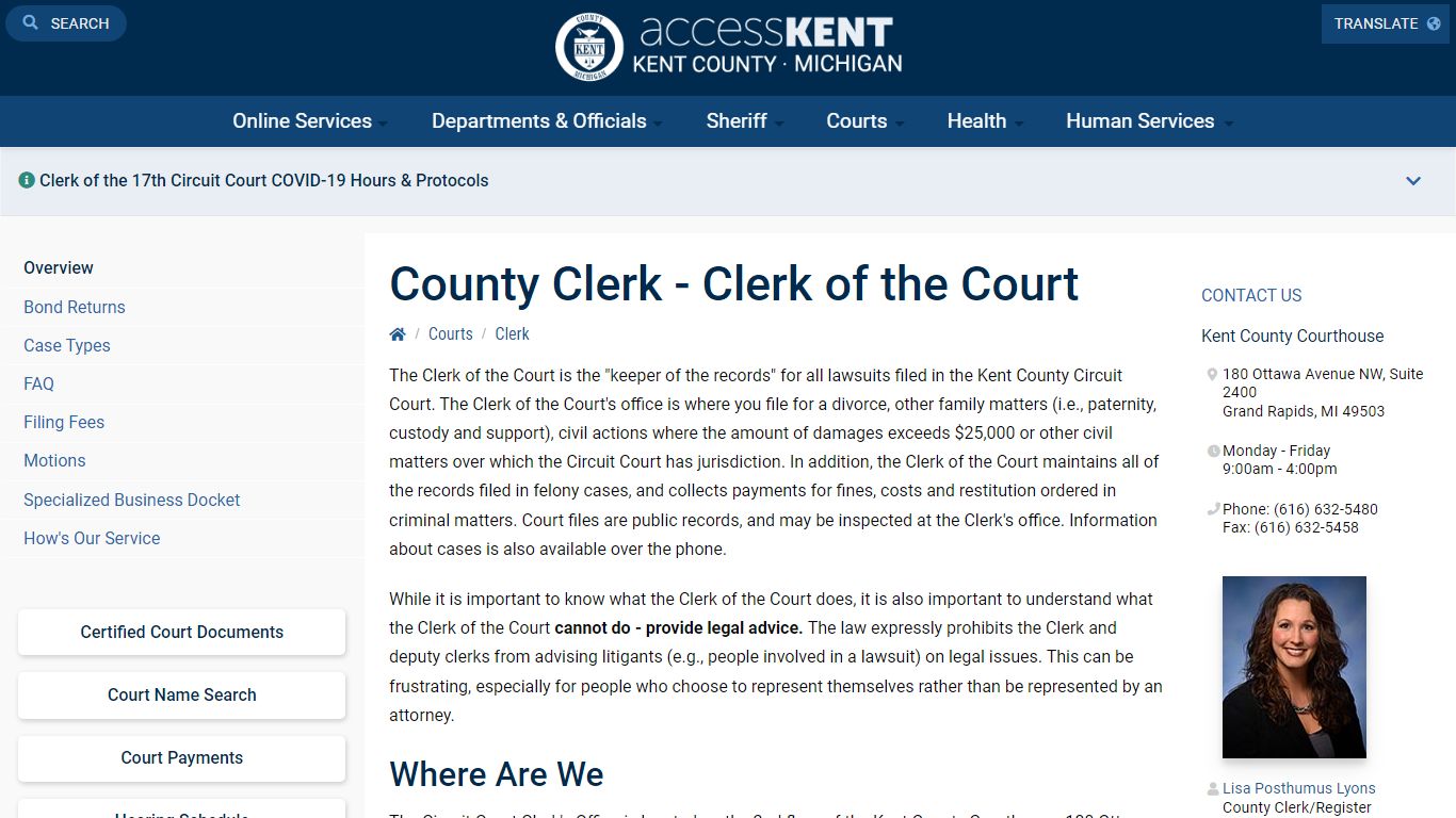 County Clerk - Kent County, Michigan